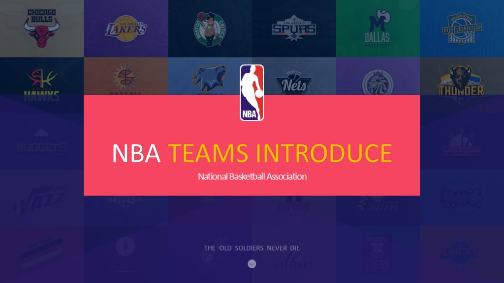 NBA篮球队运动运介绍PPT模板