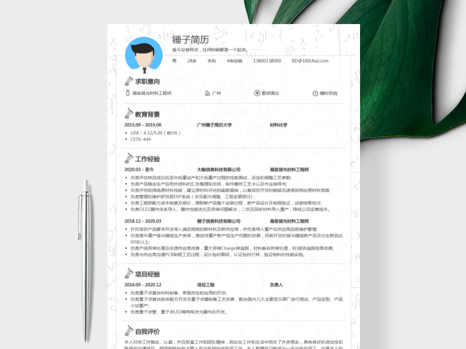 简历模板