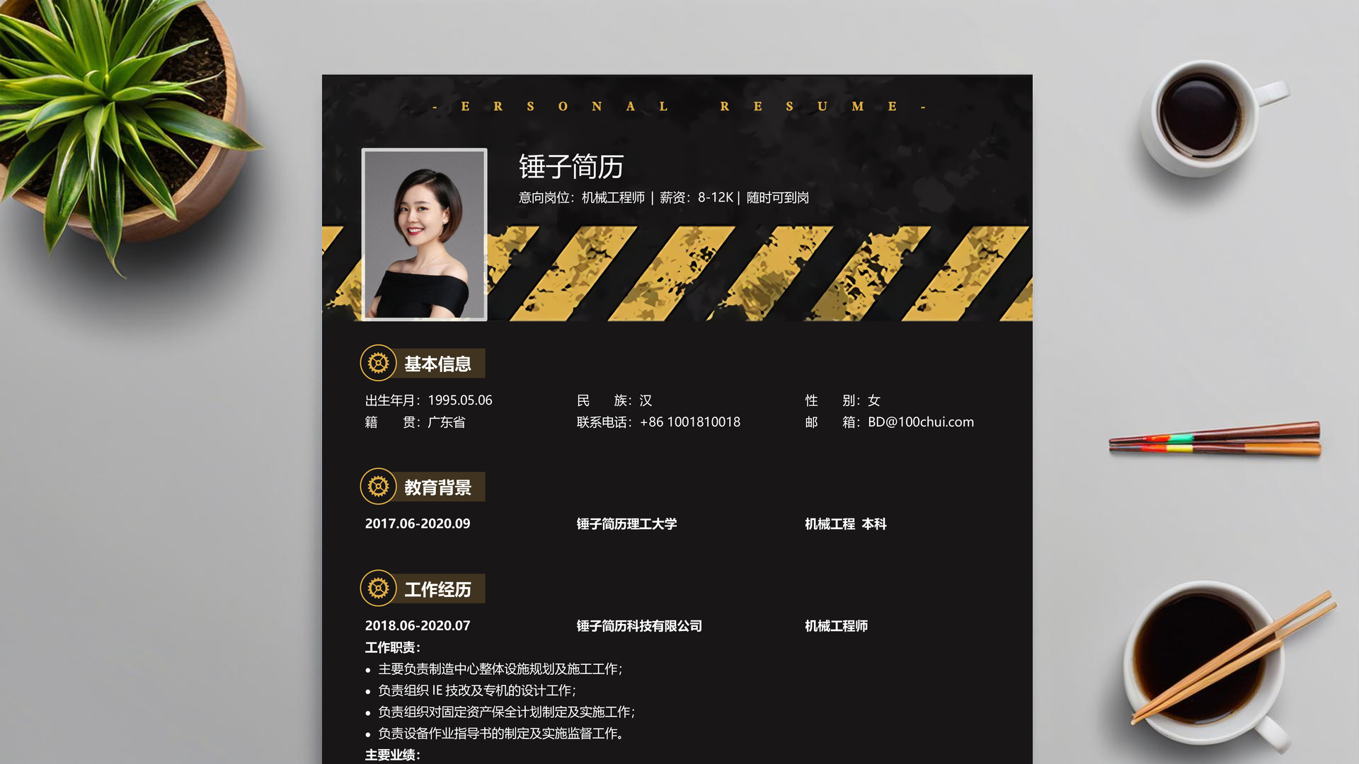 应届生渠道运营简历样本