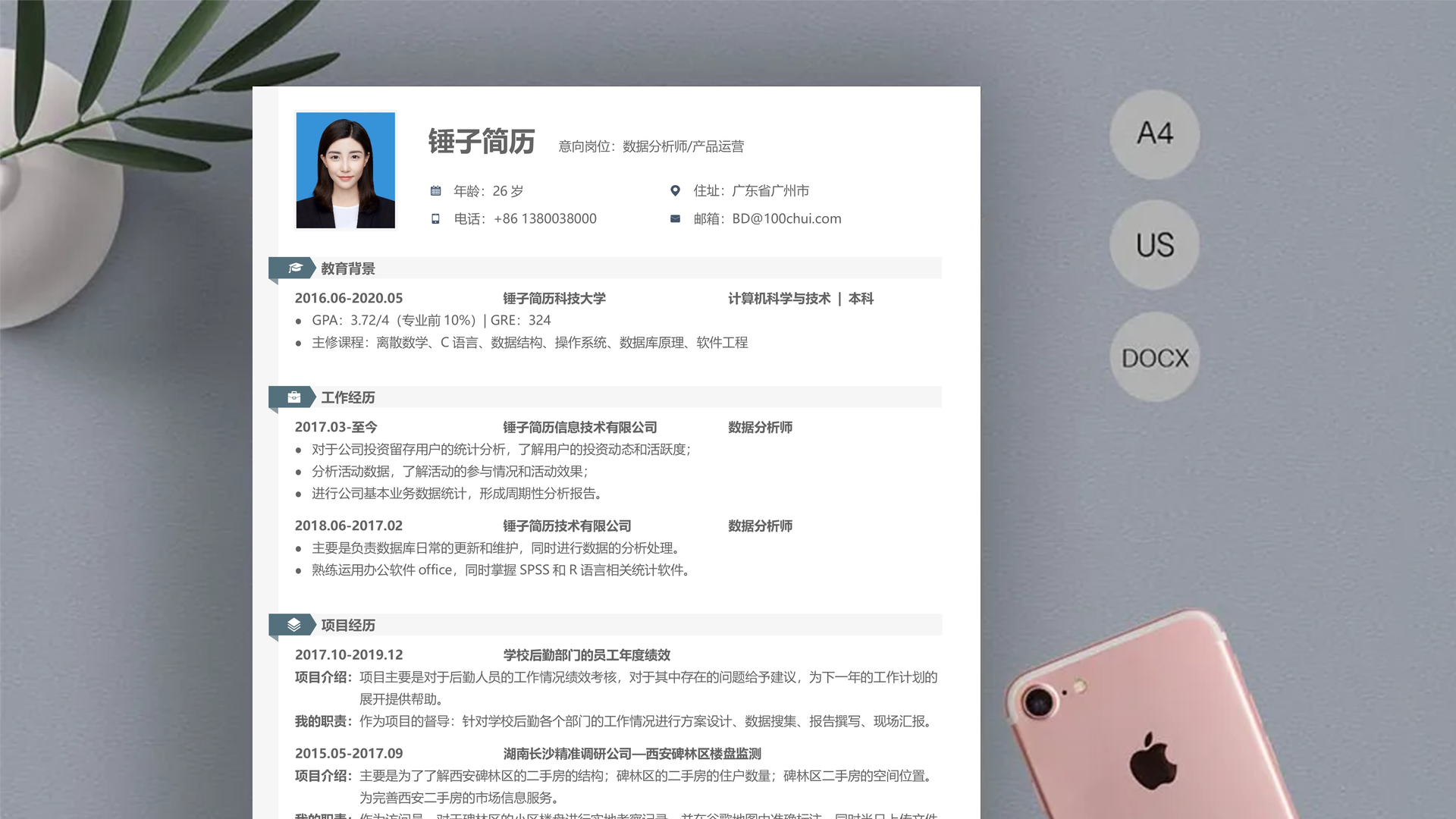 活动策划简历模板「跨行业」