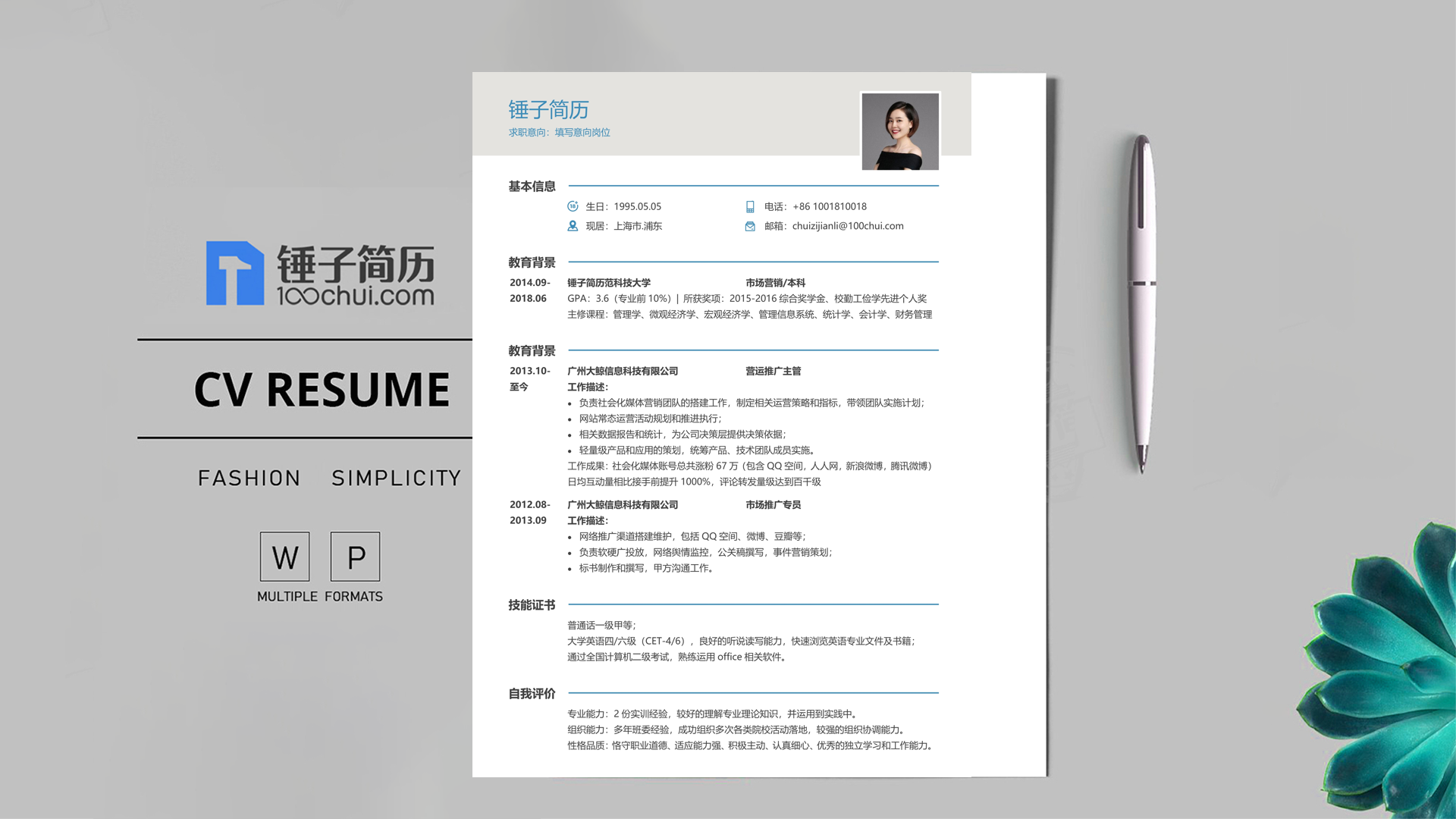 采购贸易岗位简历案例