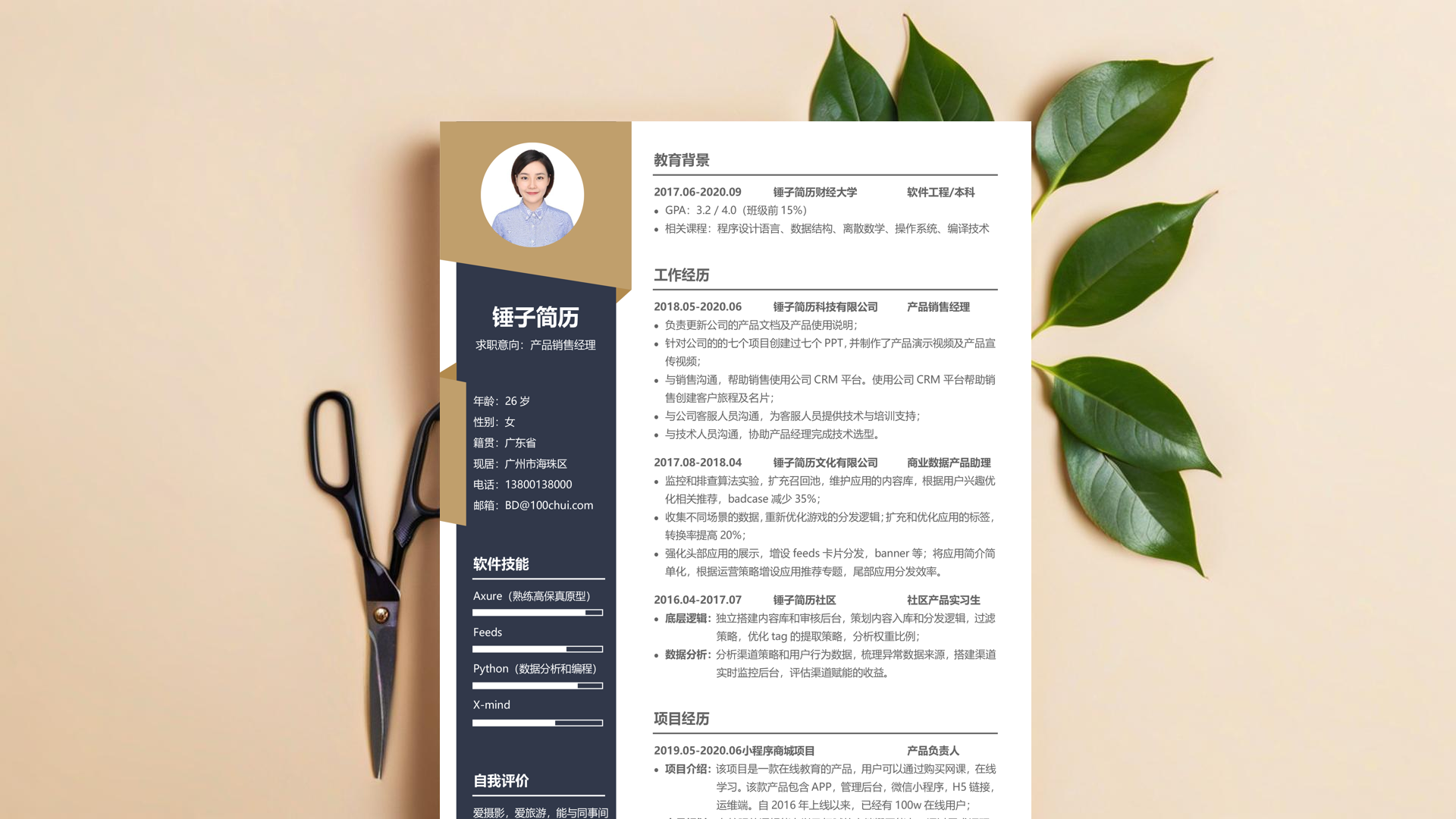 小学音乐教师简历「优秀2篇」