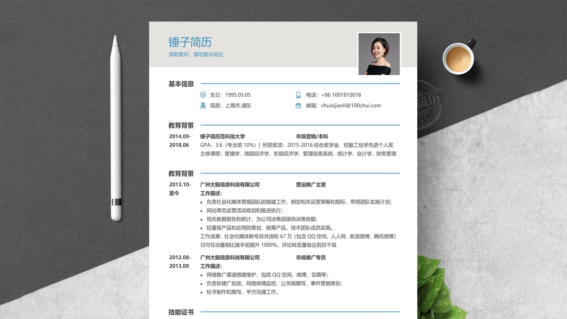 法务工作经历简历范文