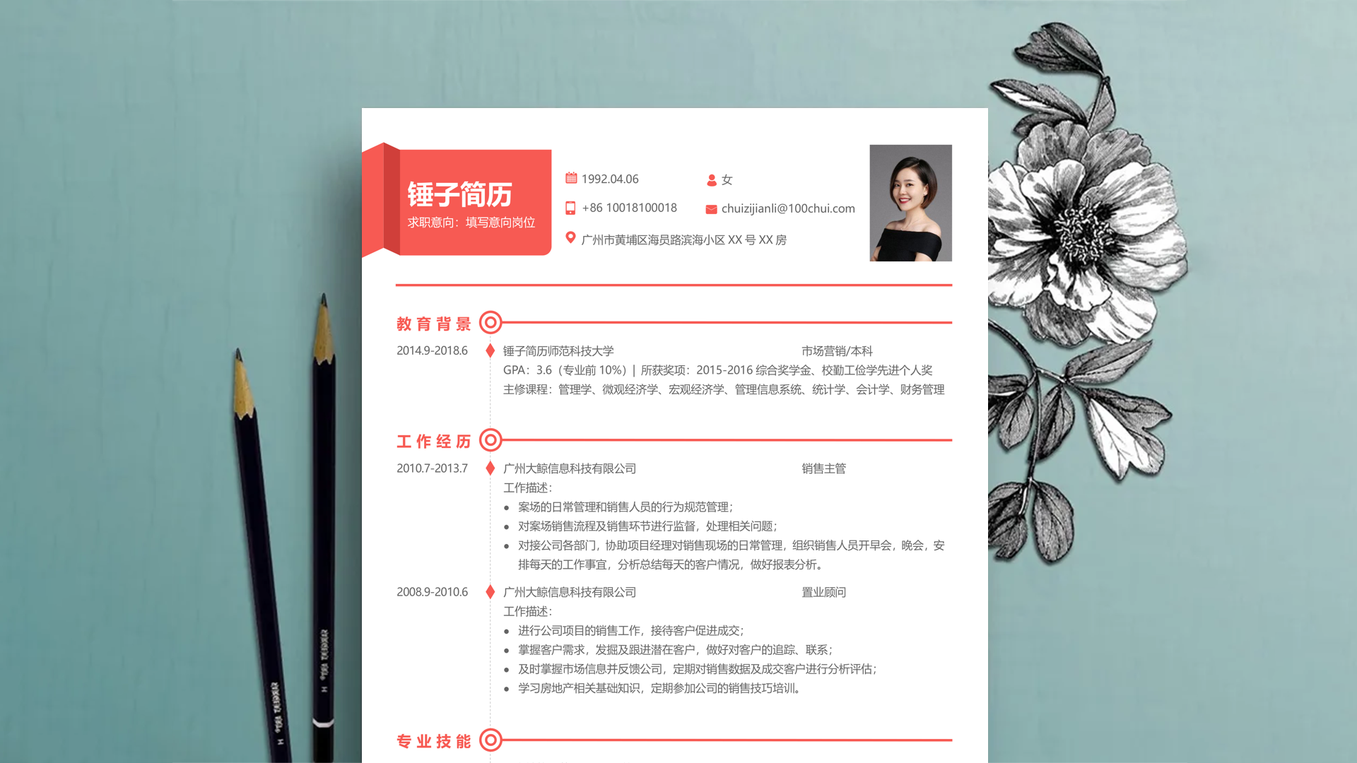0经验应届生带项目实习简历