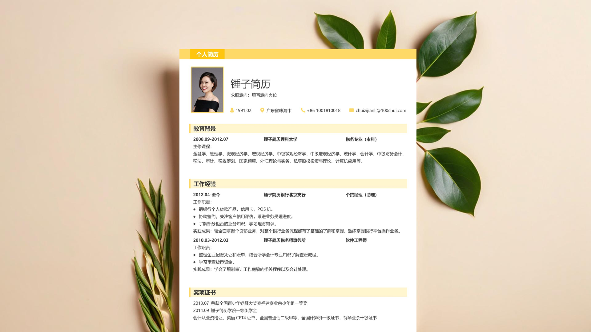简历模板