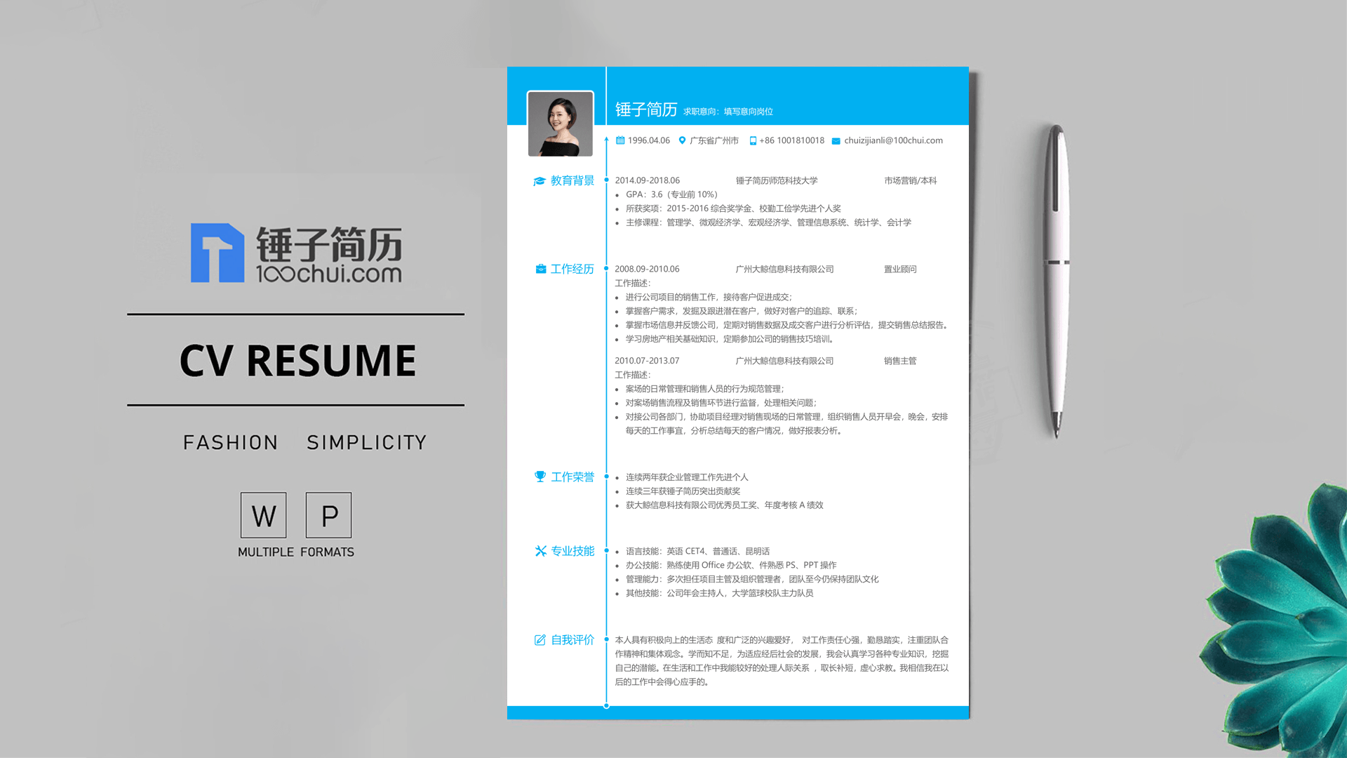 简历模板,锤子简历,简历工具,简历制作