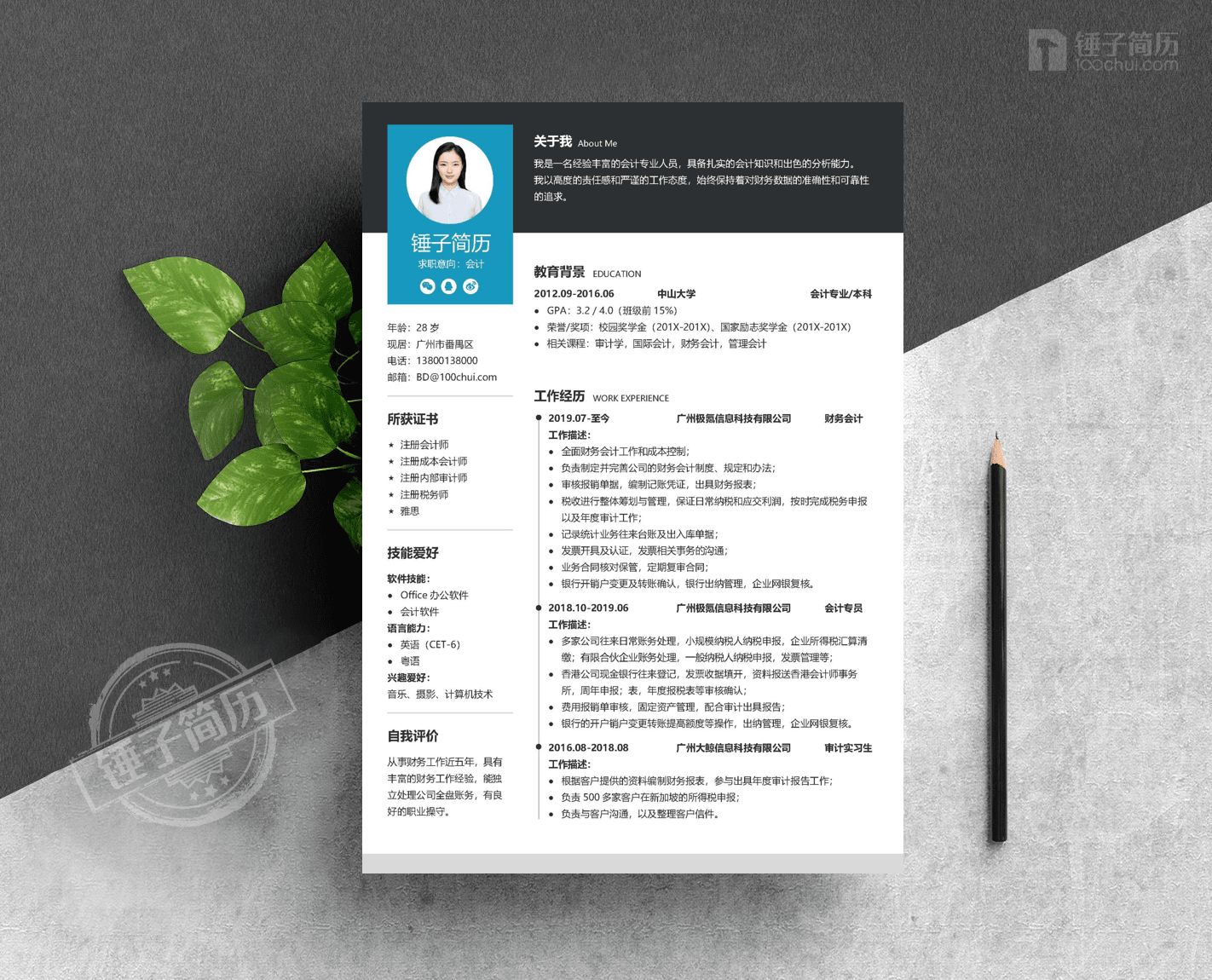 简历模板,锤子简历,简历工具,简历制作