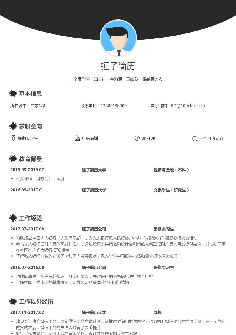 中国光大银行_暑期实习生