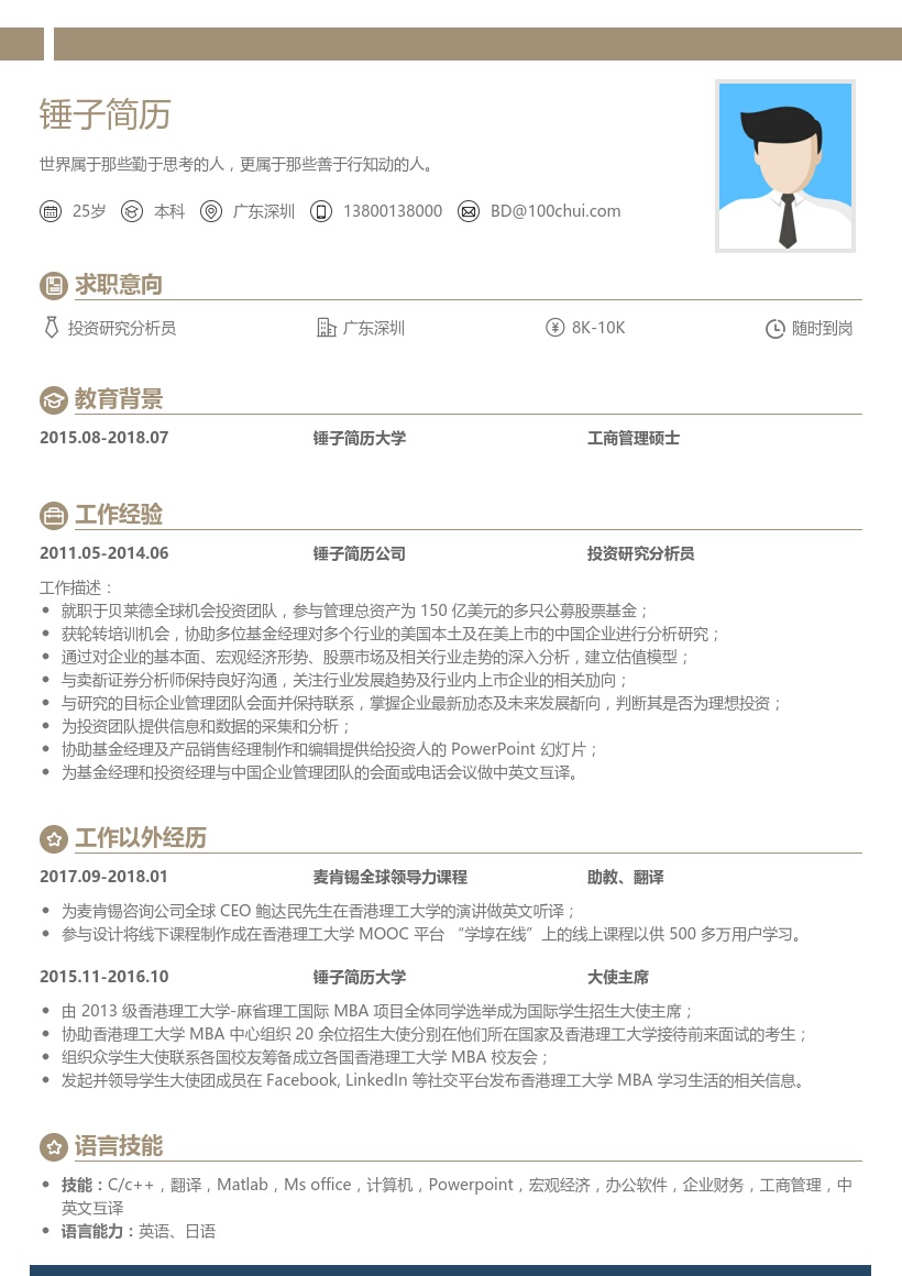 贝莱德_投资研究分析员