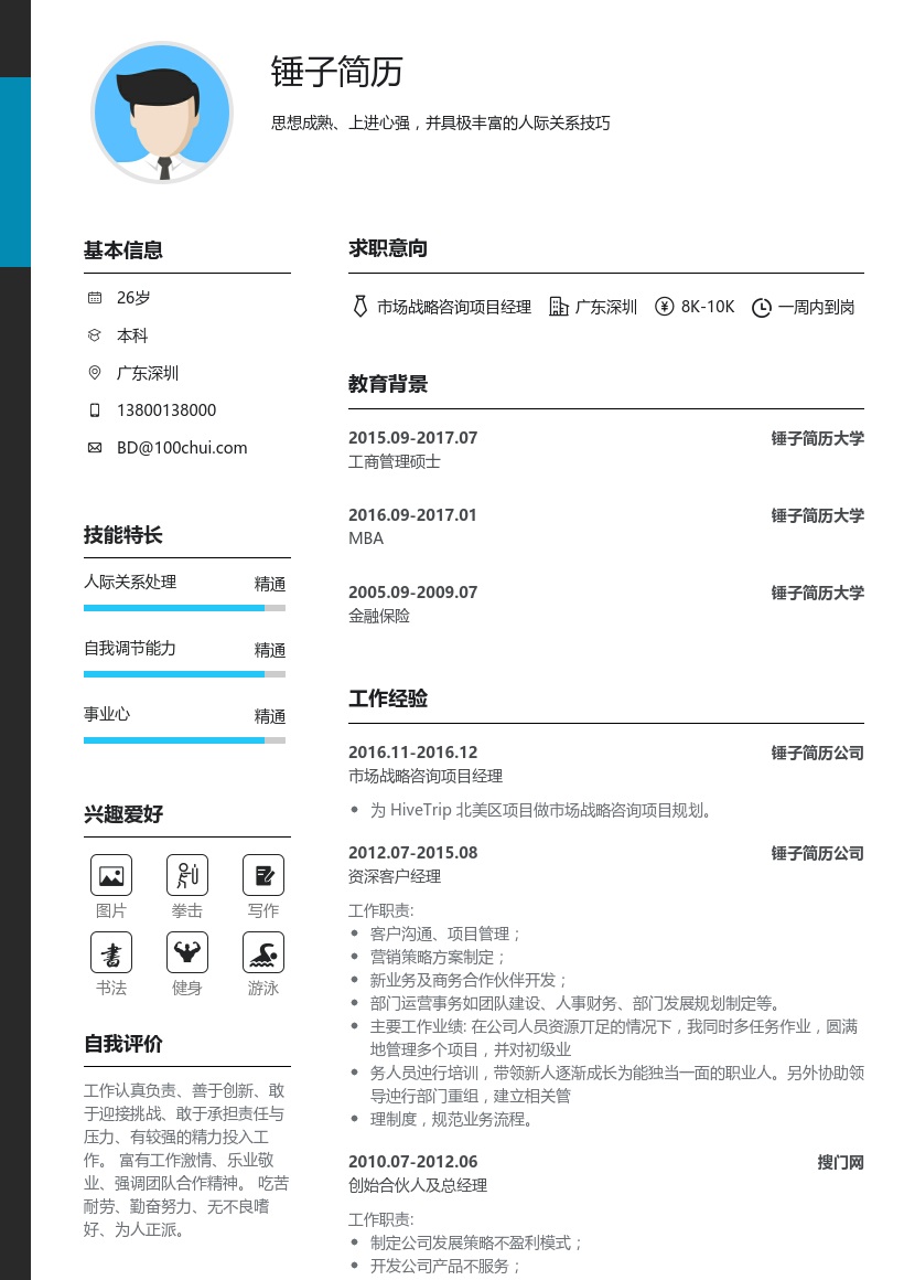 市场战略咨询项目经理